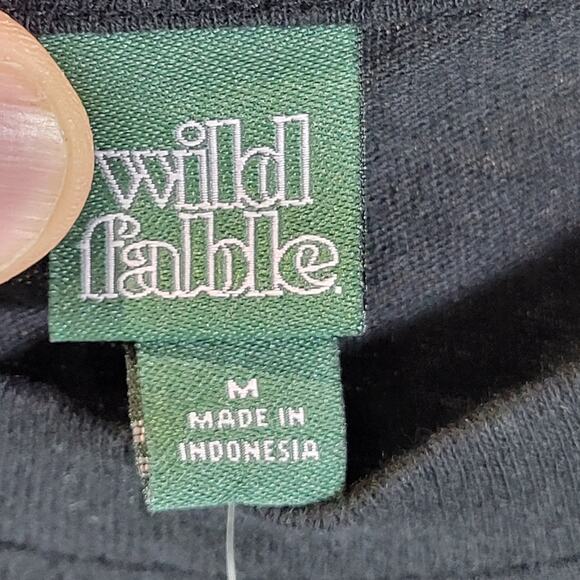 Wild Fable Short Sleeve Crew Neck Tee, Black, Size M, NWT - Picture 3 of 6